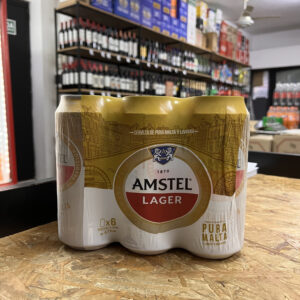 Lata Amstel Lager 473cc - x6